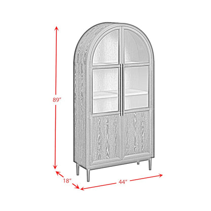 Europa Bookcase in Flat Black