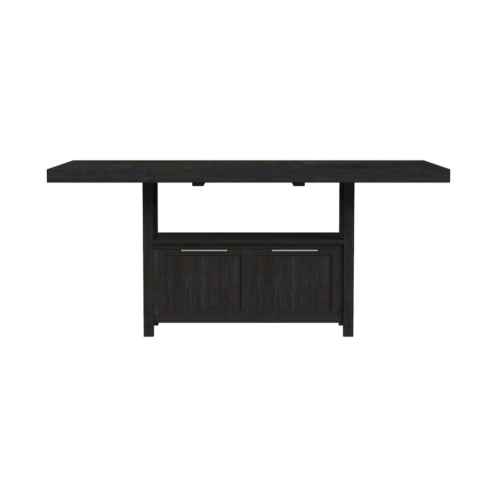 Transcend Counter Table with 20" Leaf in Charcoal