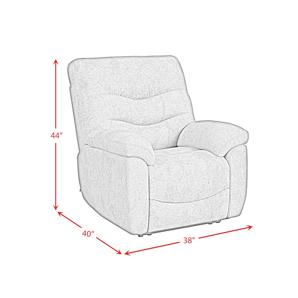 Reign P3 Recliner W/Heat Massage, ?zero gravity, memory foam in Sefi Puppy