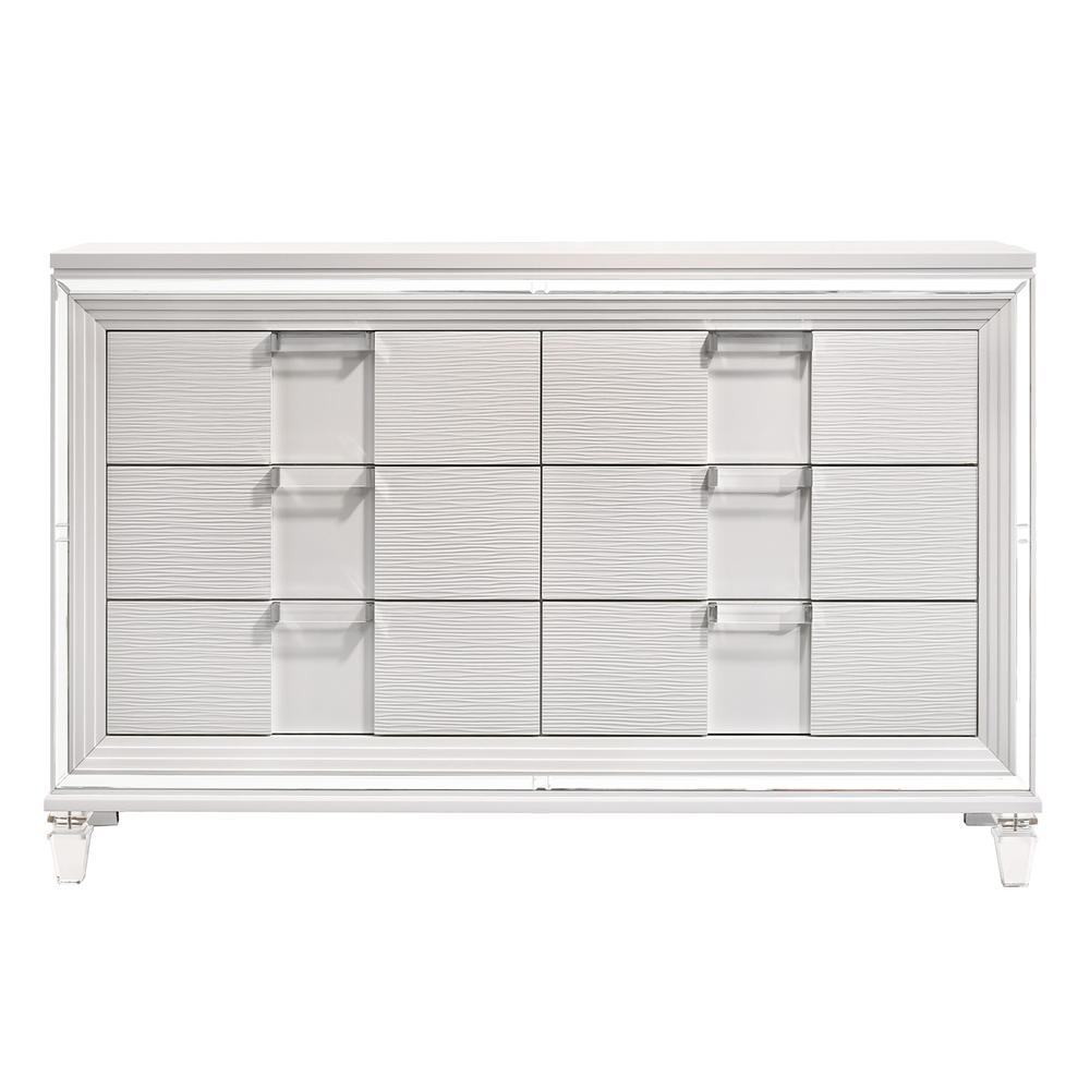 Charlotte 6-Drawer Dresser in White