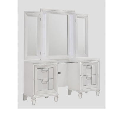 Charlotte Vanity Set with USB in White