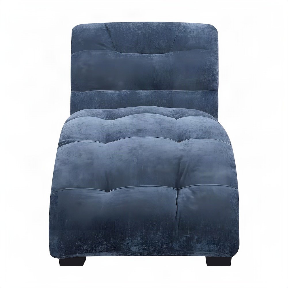 Polyester Chaise Lounge Chair Indoor, Oversized Lounger for Adults, Slate
