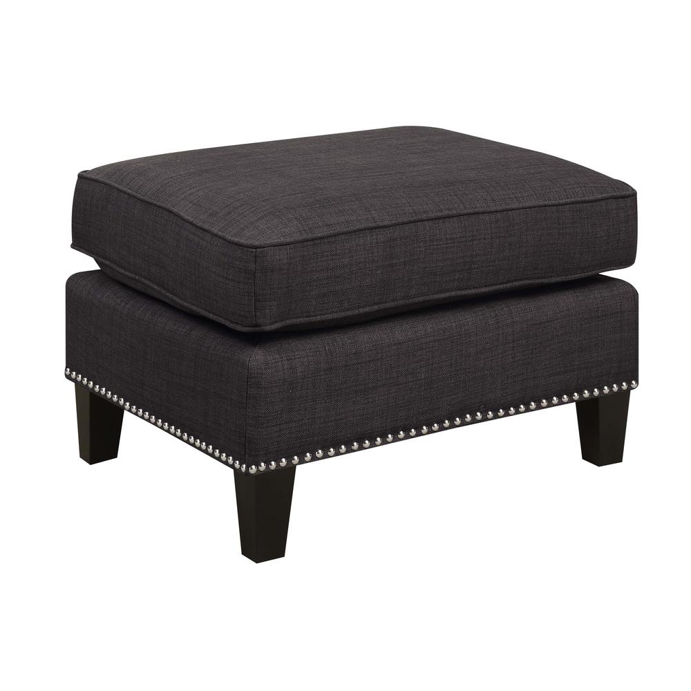 Emery Charcoal Chair & Ottoman