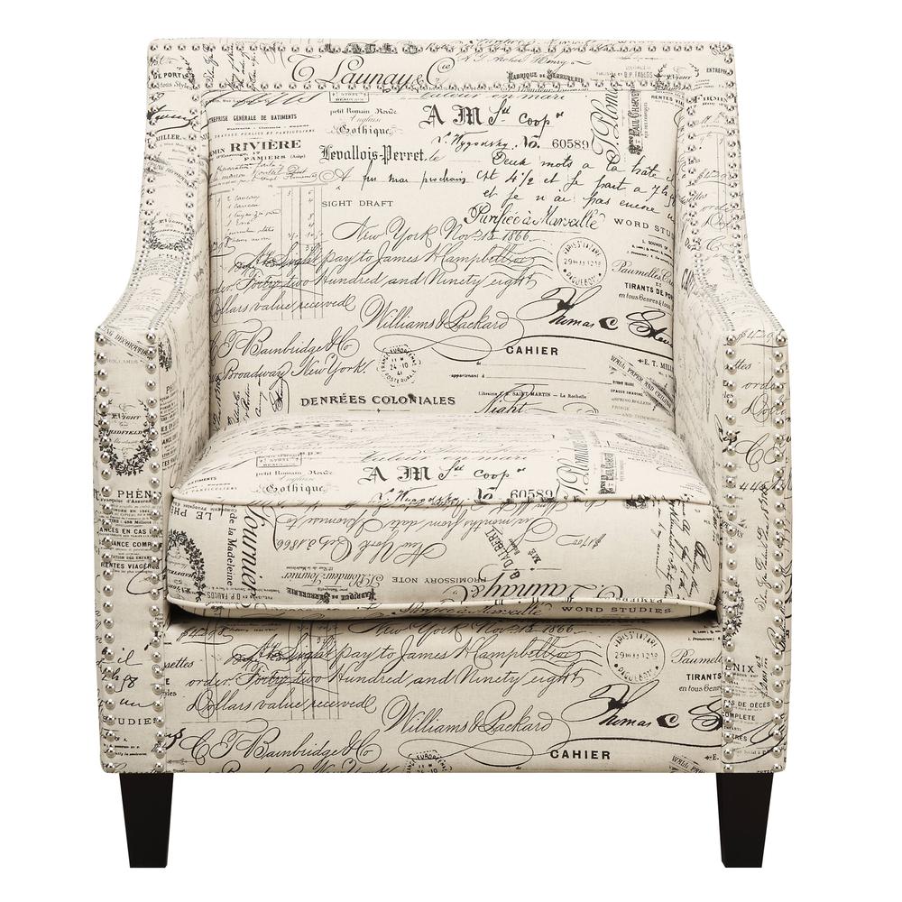 Emery French Script Chair