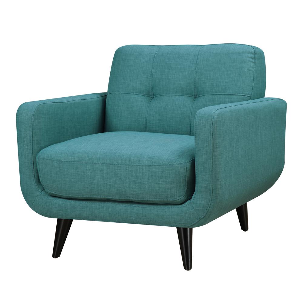 Hailey Sofa & Chair Set in Teal