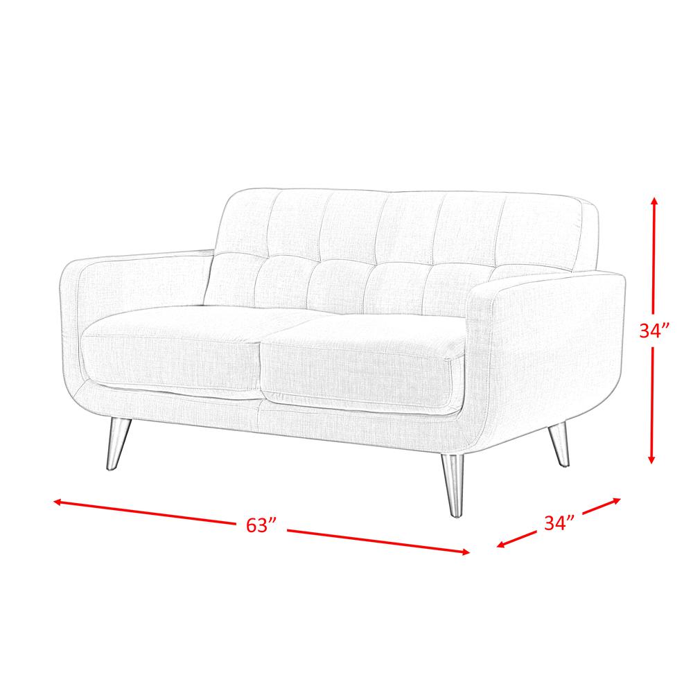 Hailey Sofa & Loveseat Set in Teal