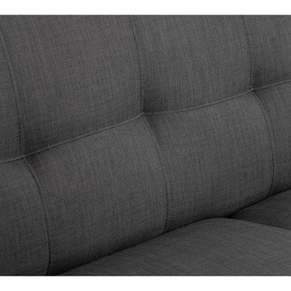 Hailey 3PC Sofa Set in Charcoal