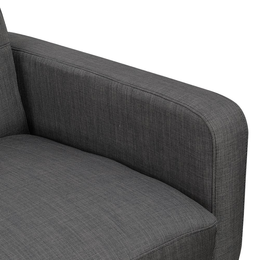 Hailey Sofa & Chair Set in Charcoal