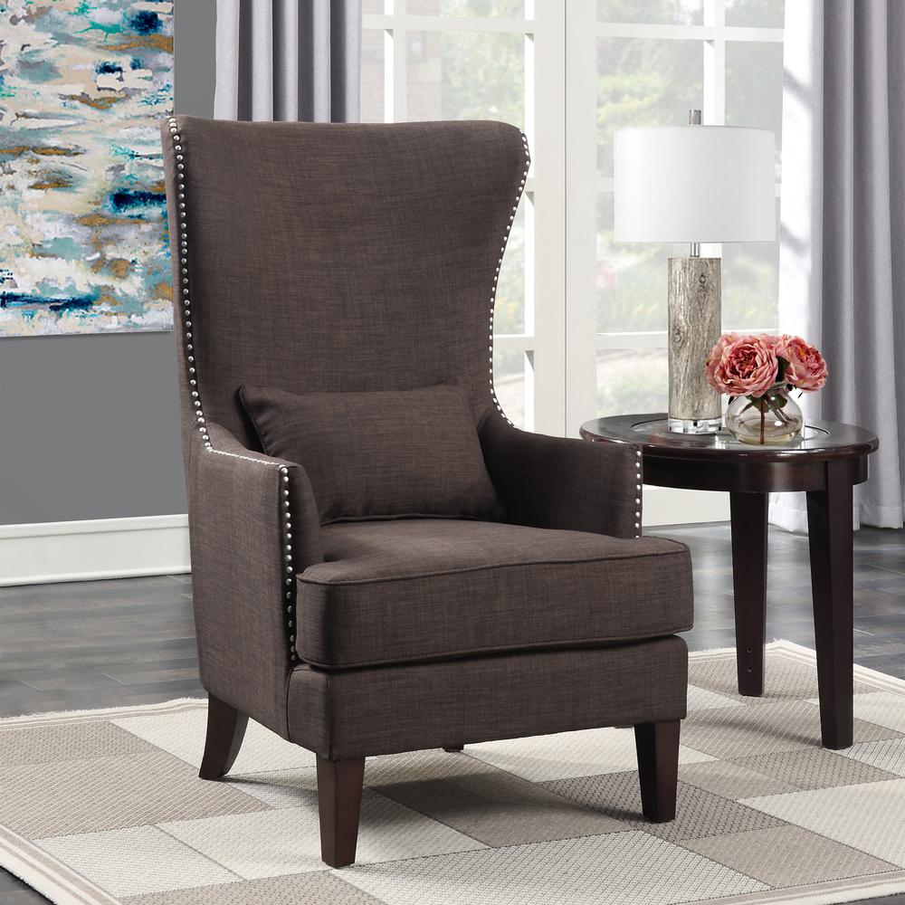 Kegan Accent Chair in Chocolate