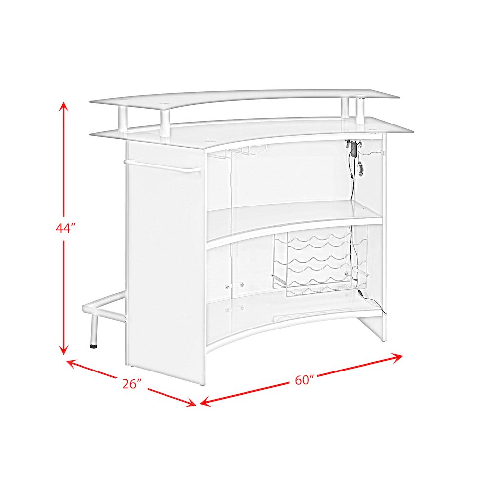 Valerie Bar Table in White