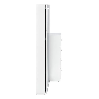 Alberta  Floor Mirror With Storage in White
