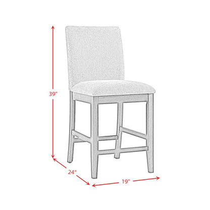 Yorkshire 5PC Counter Set with Table and 4 Chairs in Espresso