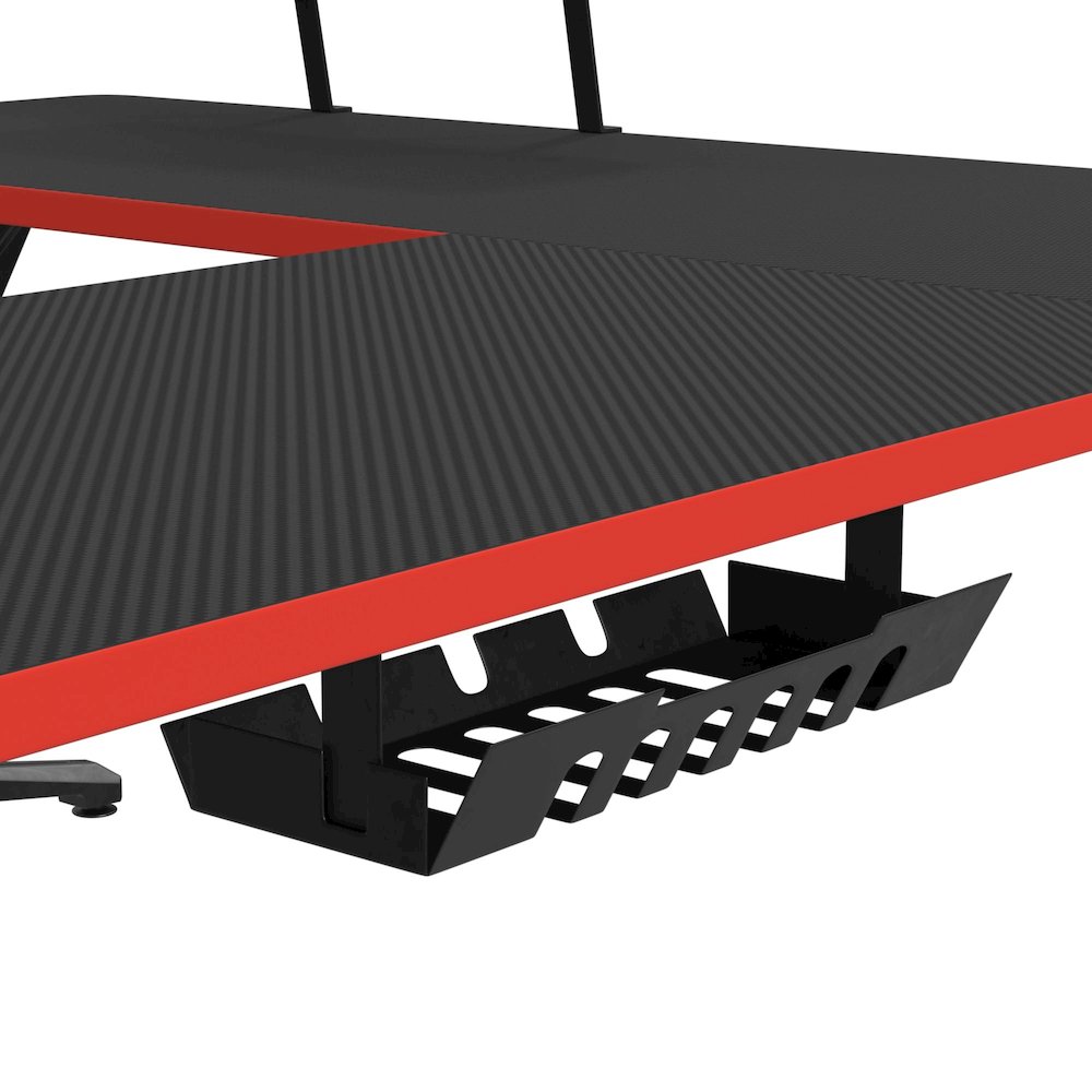 Vertex L shape Desk in Black