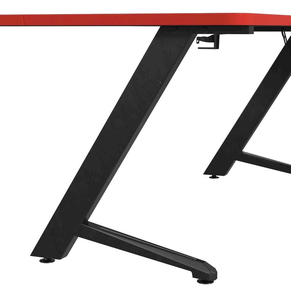 Vertex L shape Desk in Black