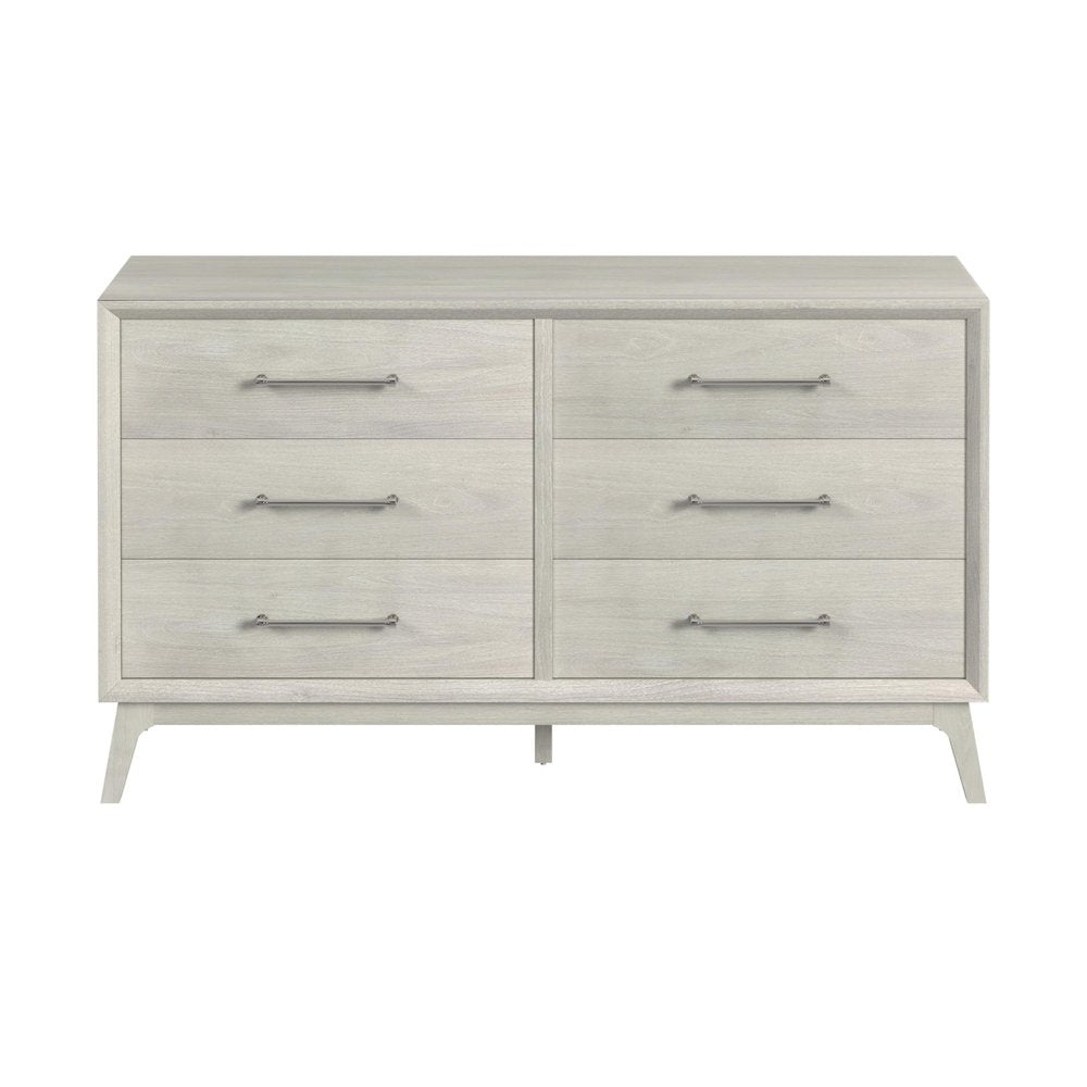 Clare 6-Drawer Dresser in Almond