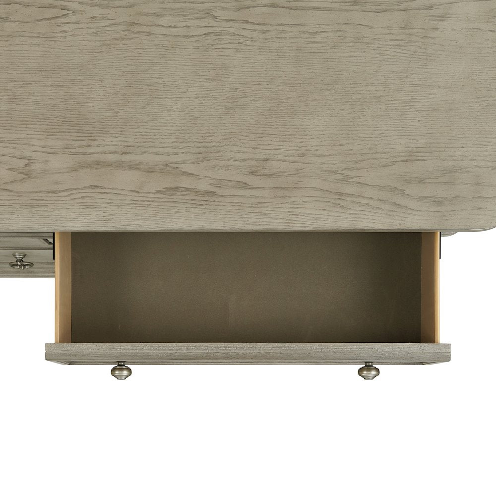 Emiko 5-Drawer Chest in Light Grey