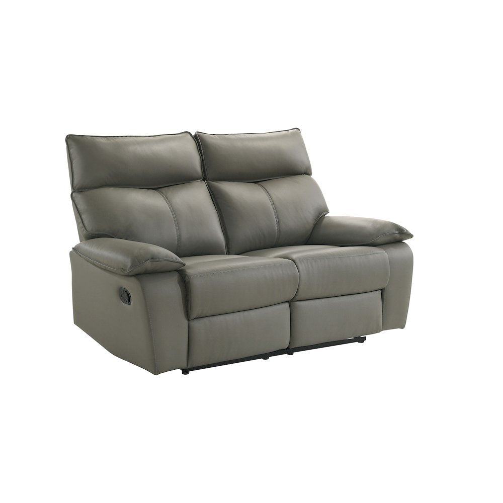 Murray  3PC Living Room Set in Aviarah Grey-Sofa, Loveseat & Recliner
