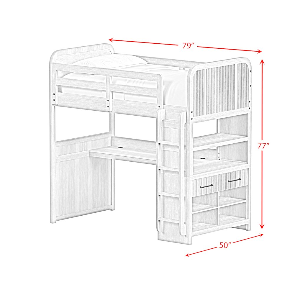 Woodridge Loft Complete Bunk Bed in Natural