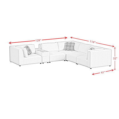 Zandara 6PC Modular Set in Olefin Beige