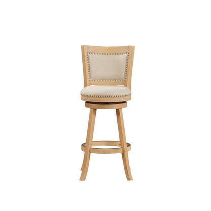 Melrose Swivel Bar Stool - Creme Wire-Brush