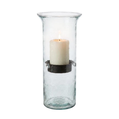 Mini Glass Candle Cylinders W Rustic Insert - Large