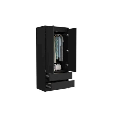 Austin Armoire Black MDF