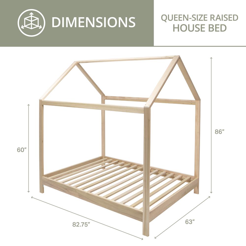 American Furniture Classics Queen Size House Bed with Raised Base