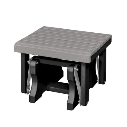Gliding Ottoman, Footrest, All-Weather HDPE, Grey