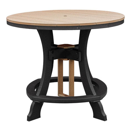 Round Counter Height Dining Set, 5-Piece, All-Weather Outdoor Furniture, Brown