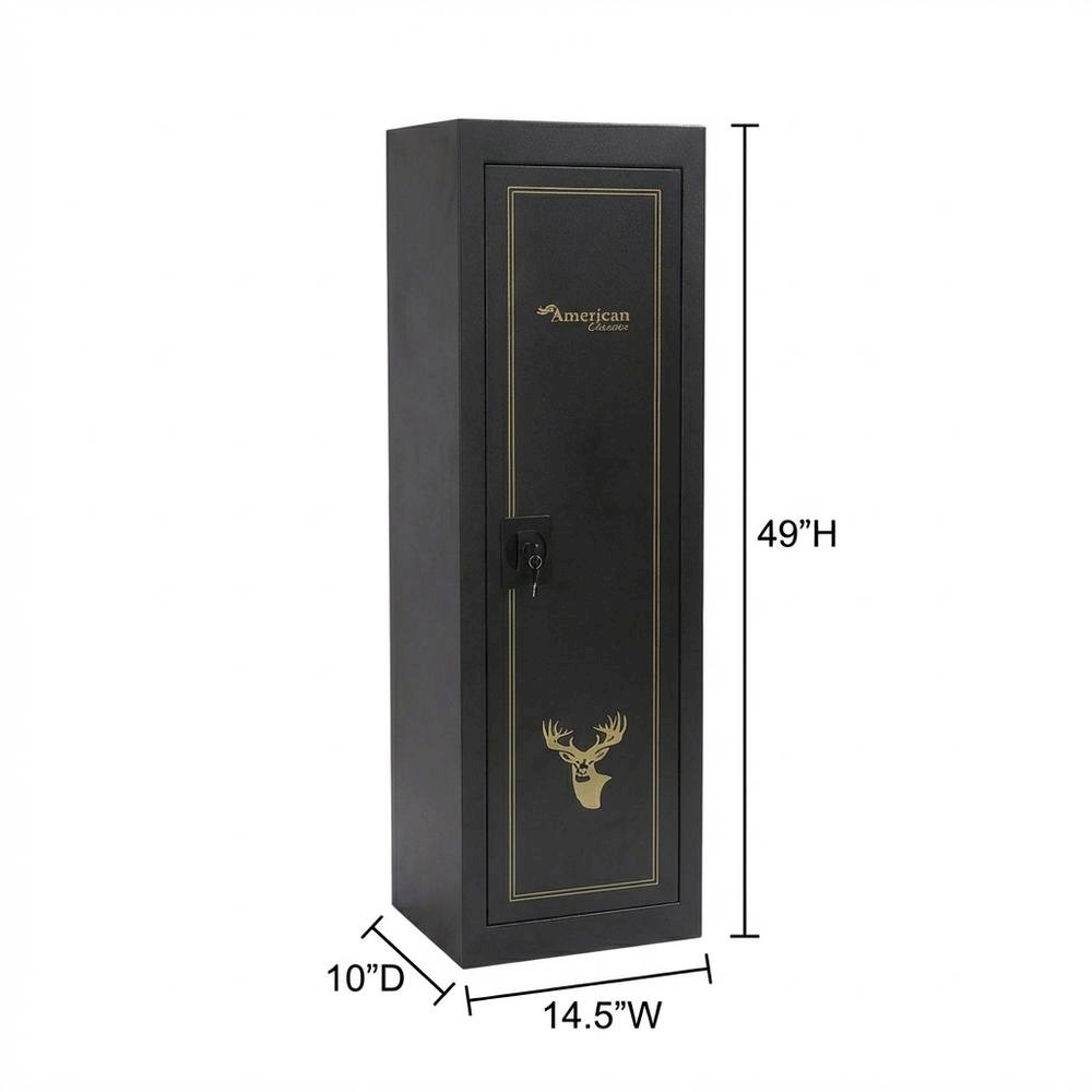 Metal security cabinet in black with durable build and enhanced safety features
