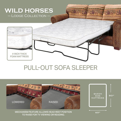 Wild Horses - Sleeper Sofa