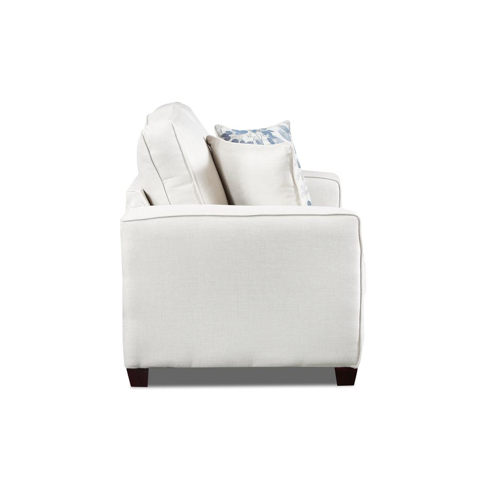 Living Room Relay Mist Sofa with Two Throw Pillows