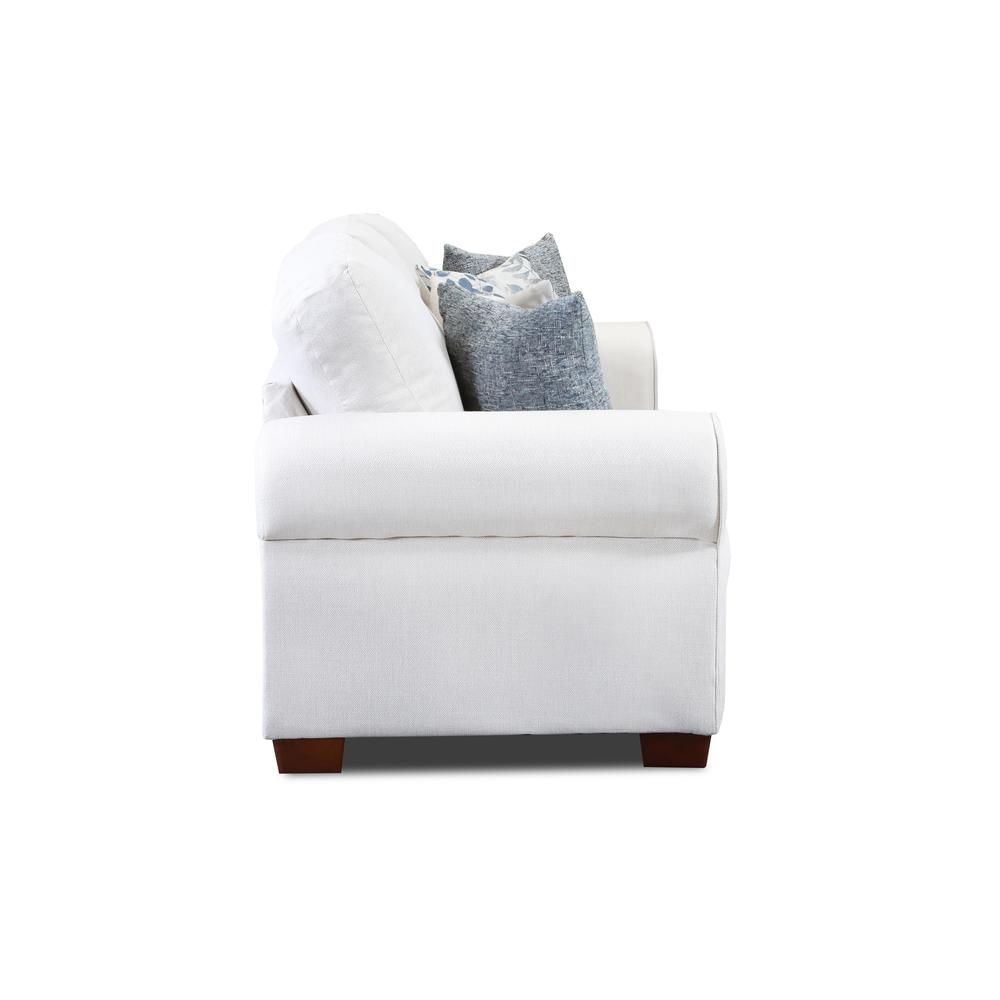 Living Room Pembroke Sofa with Four Throw Pillows