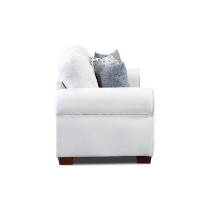 Living Room Pembroke Sofa with Four Throw Pillows