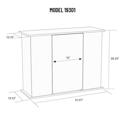 30/45 Gallon Serene Cherry Upright Aquarium Stand
