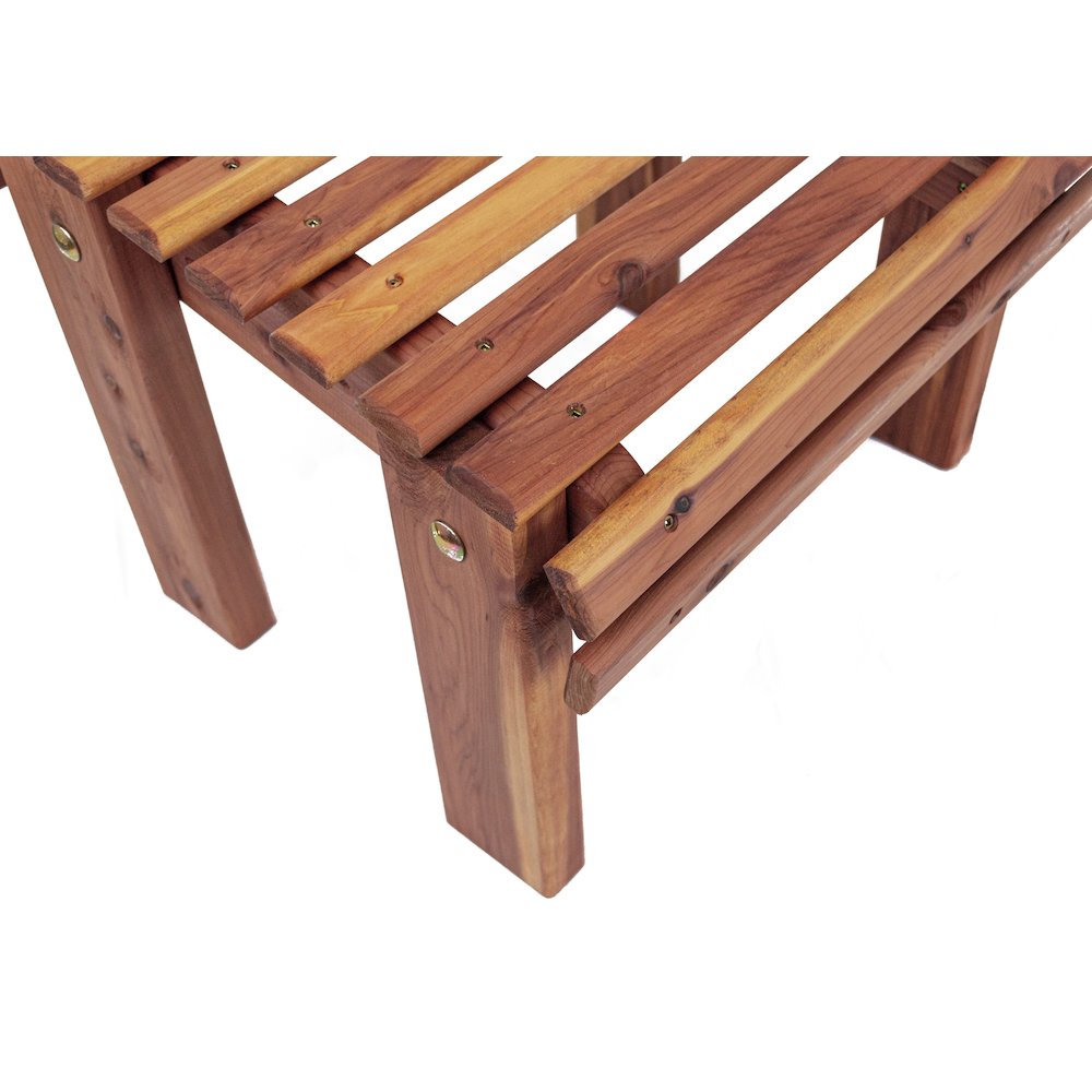 Cedar Stationary Chair W Stationary Ottoman