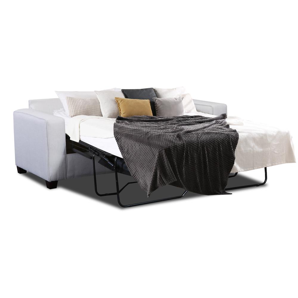 Living Room Relay Mist Sofa Sleeper with Two Throw Pillows