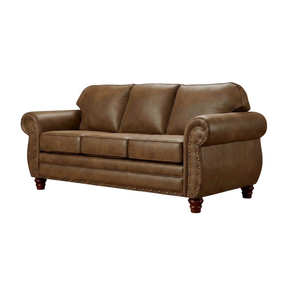 4-Piece Sofa Loveseat Chair and Ottoman Set for Living Room, Traditional