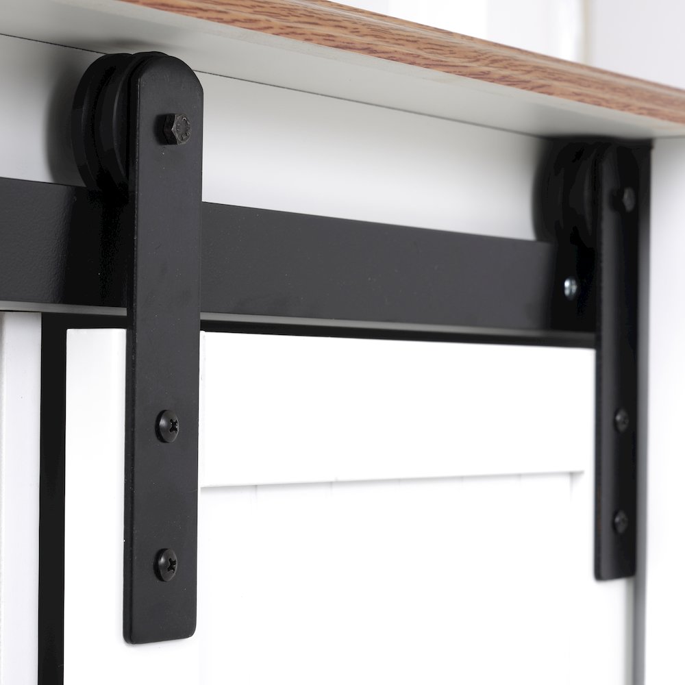 Countryside Sliding Barn Door Buffet and Hutch