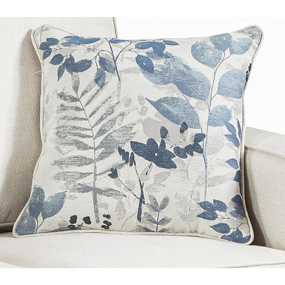 Living Room Relay Mist Sofa with Two Throw Pillows