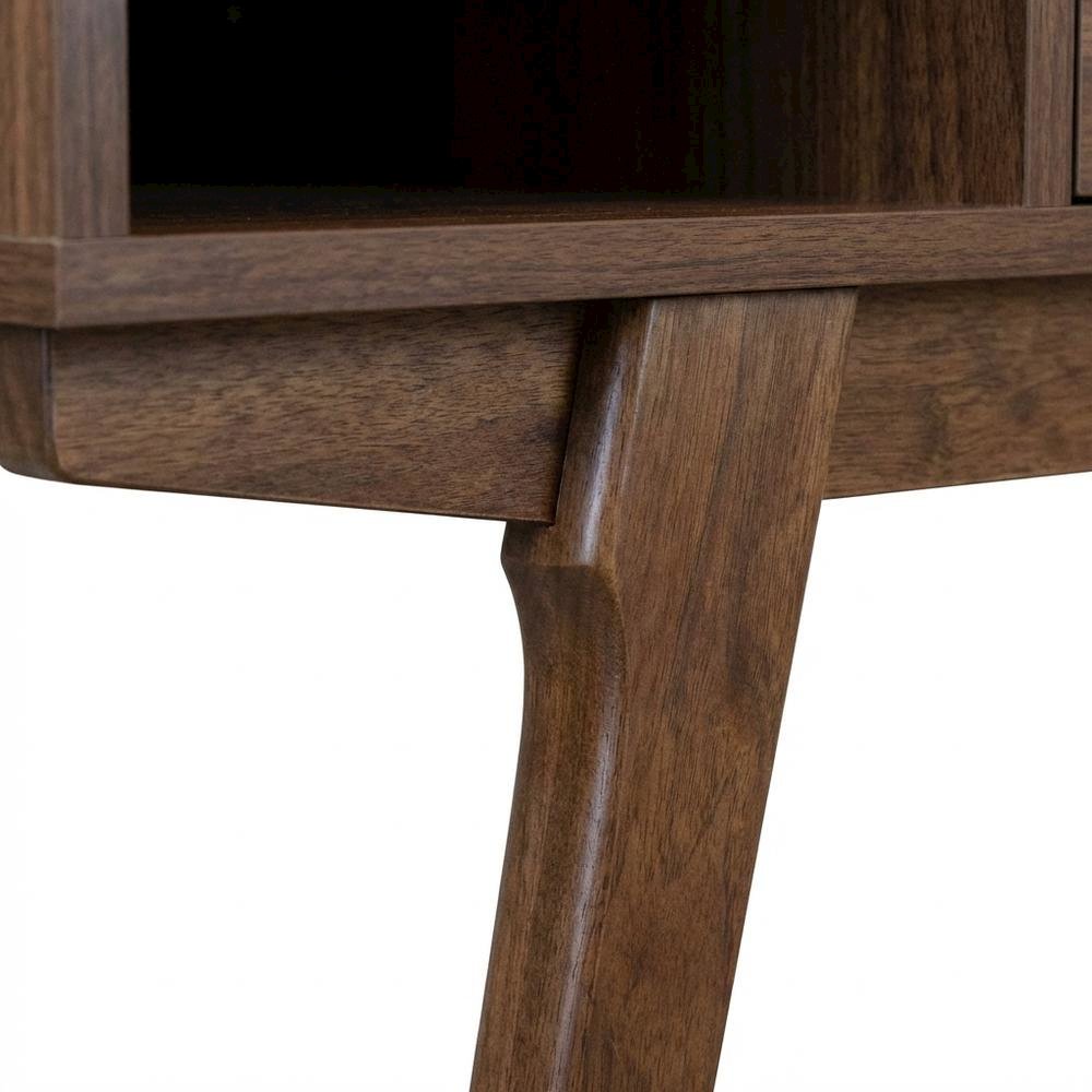 Mid Century Style Office Desk With One Drawer And Sturdy Legs