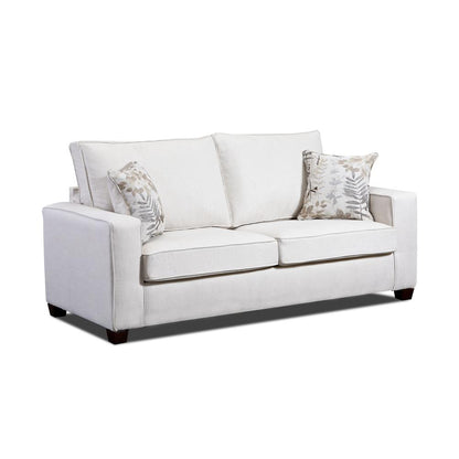 Living Room Relay Linen Sofa with Two Throw Pillows