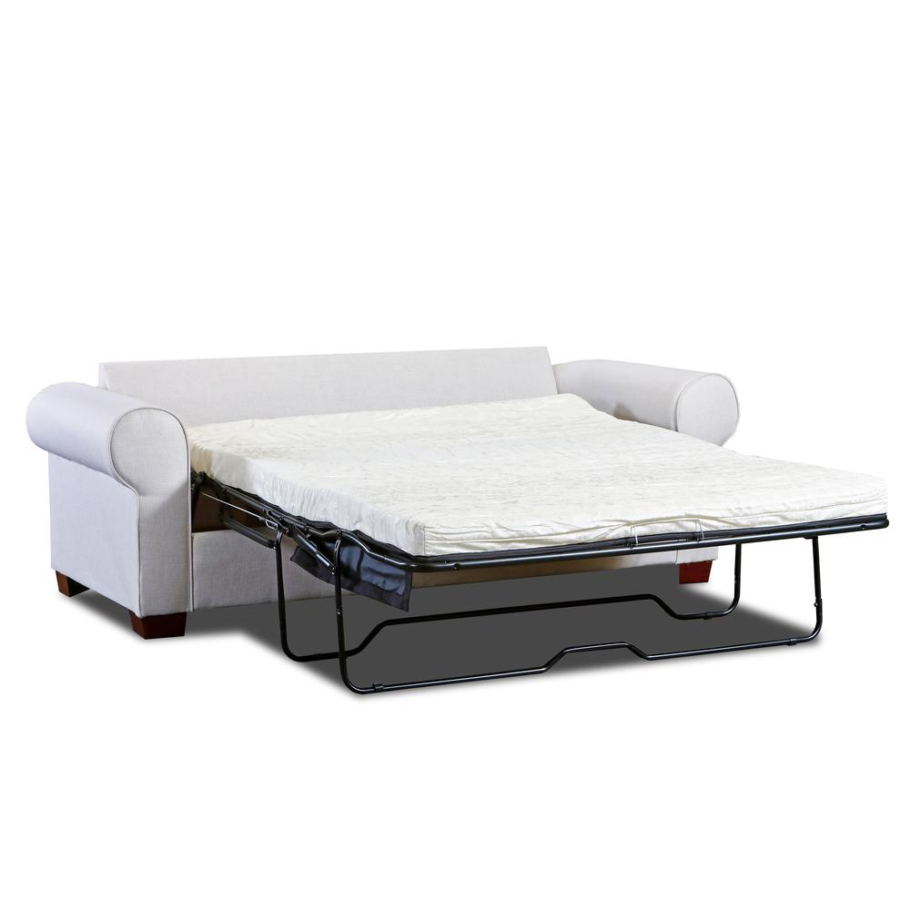 Living Room Pembroke Sofa Sleeper with Four Throw Pillows