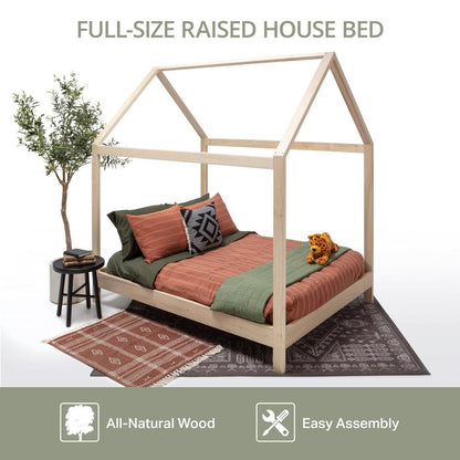 American Furniture Classics Full Size House Bed with Raised Base