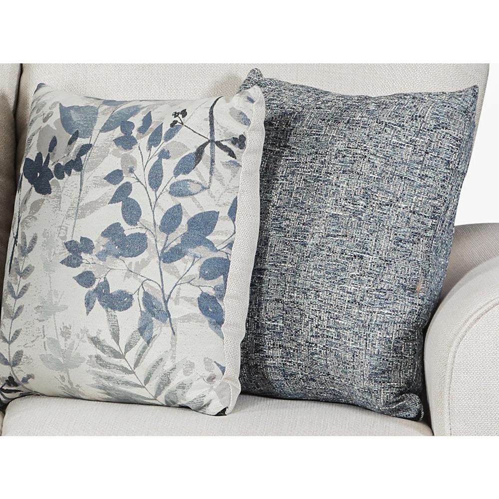 Living Room Pembroke Sofa with Four Throw Pillows
