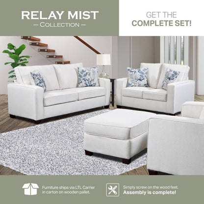 Living Room Relay Mist Upholstered Chair