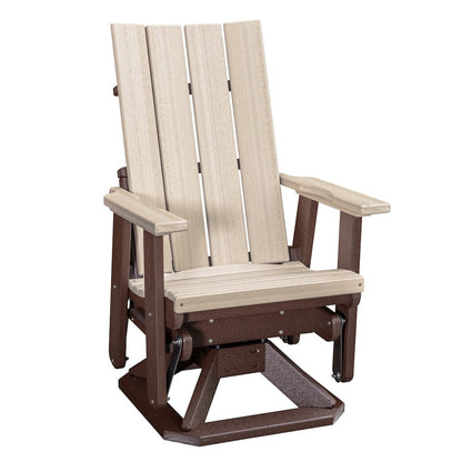 Brandon Swivel Glider in Birchwood on a Tudor Brown Base