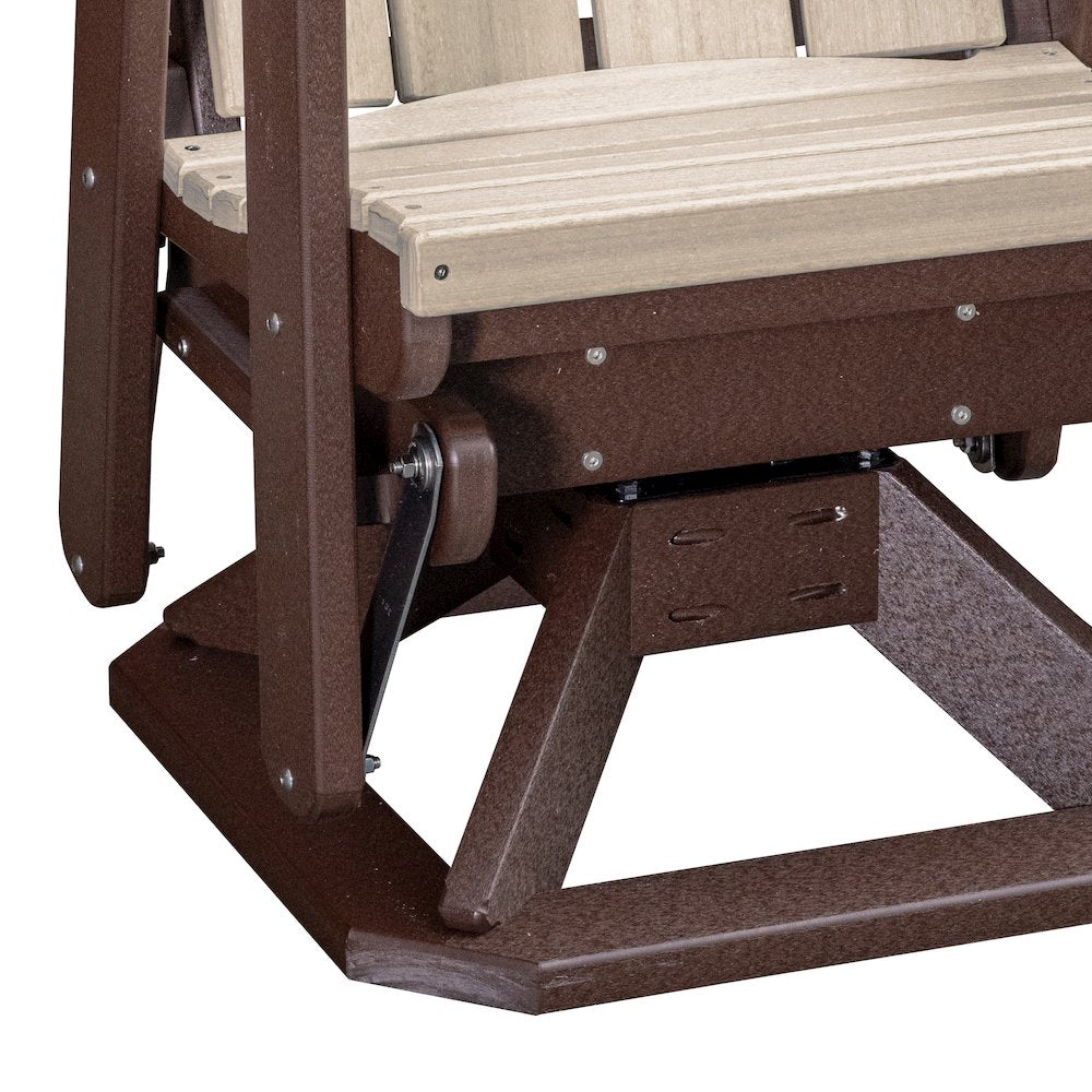 Brandon Swivel Glider in Birchwood on a Tudor Brown Base