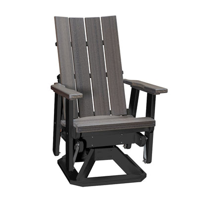 Brandon Swivel Glider in Coastal Gray on a Black Base