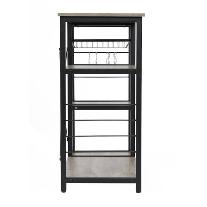 Kitchen Island with Slide Out Vegetable Basket